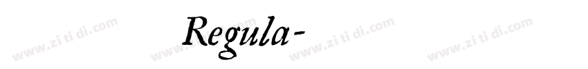 飞花宋体 Regula字体转换